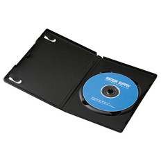 DVDトールケース(1枚収納3枚セットブラック)