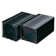 Blu-rayDVDCDケース(スリムタイプ100枚セットブラック)