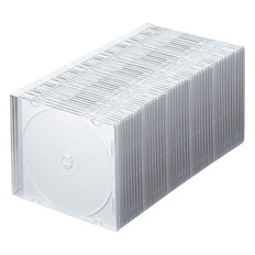 Blu-rayDVDCDケース(スリムタイプ50枚セットホワイト)