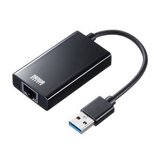 有線LANアダプタ(USB　A　Gen1-LAN変換･USBハブ付き･Gigabit対応･ブラック)
