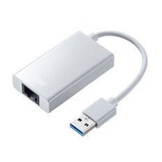 有線LANアダプタ(USB　A　Gen1-LAN変換･USBハブ付き･Gigabit対応･ホワイト)