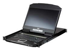 4ポート　USB　HDMIマルチビューワイドスクリーンLCD　KVMドロワー　ショートレール(デュアルスライド対応)