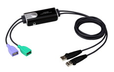 2ポート　USBケブルKMスイッチ(マルチスクリーンコントロール対応)