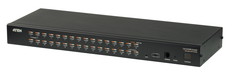 32ポート　マルチインターフェ-ス(DisplayPort　HDMI　DVI　VGA)対応Cat5e　KVMスイッチ