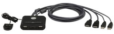 2ポートUSB　HDMIケーブルKVMスイッチ(FHD対応)