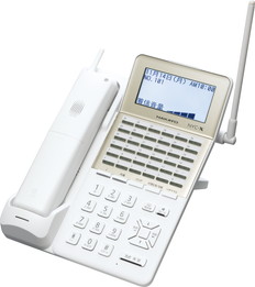 NYC-X　36ボタンディジタルハンドルコードレス電話機(W)