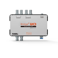 4K　UHD対応　12G-SDI→クワッド3G-SDI変換機能搭載光延長器　送信機