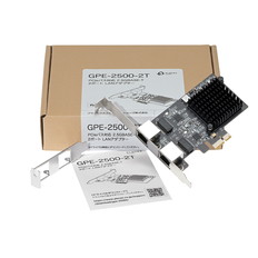 PCIeバス対応　2.5GBASE-T　2ポートLANアダプター