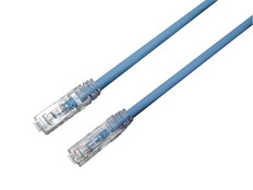 LAN(メタル)/Cat6A/細径/撚/10M/薄青/B結線