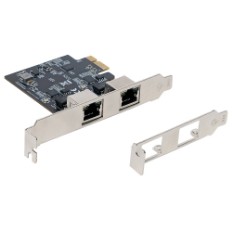 PCIeバス対応　2.5GBASE-T　LAN　2ポートアダプター