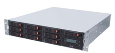 GA2212SV　OSレス　12ベイ2UラックマウントNAS　容量:160TB(RAID6)　メモリ16GB　10GbE