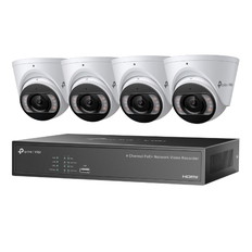 VIGI　4MP　フルカラータレット型ネットワークカメラ&4チャンネル　PoE+　NVRキット