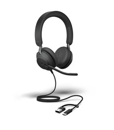 Jabra　Evolve2　40　SE　MS　Stereo　USB　C/A(USBヘッドセット)