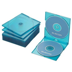 Blu-ray/DVD/CDケース(スリム/PS/2枚収納)