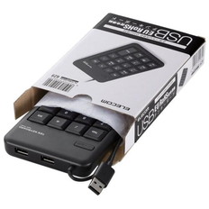EU　RoHS指令準拠USBハブ付テンキーボード