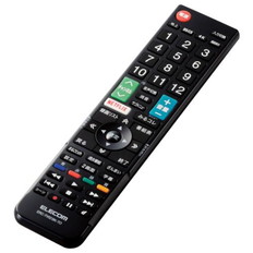 かんたんTVリモコン　東芝用　ブラック