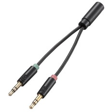 マイク付きイヤホン用φ3.5mm変換ケーブル