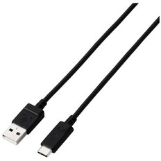 USB-A　-　USB　Type-C(TM)ケーブル(USB2.0/15W/2本セット)