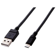 2A対応やわらかmicroUSBケーブル
