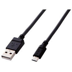 2A対応やわらかmicroUSBケーブル