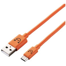 2A対応カラフルmicroUSBケーブル