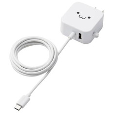 AC充電器(2.4A/Cケーブル一体型+Aポート×1)