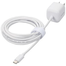USB　Power　Delivery　20W　AC充電器(Cケーブル一体型/2.5m)
