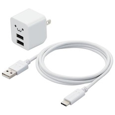12W　5V/2.4A　Type-Cケーブル付属　AC充電器