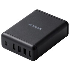 USB　PD準拠　5ポートAC充電器　(USB　PD30W+30W)