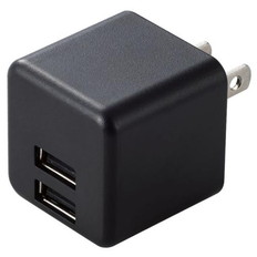 コンパクトAC充電器(2.4A/Aポート×2)