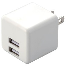 コンパクトAC充電器(2.4A/Aポート×2)