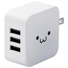 18W　5V/3.6A　USB-A　3ポート　特販　AC充電器　ホワイトフェイス