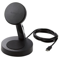 マグネット内蔵ワイヤレス充電器(7.5W+5W･スタンド･1.5m)