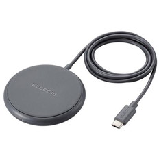 ケーブル一体型　Qi規格対応ワイヤレス充電器(5W･卓上･1m)