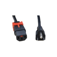 AC100V電源ケーブル(3Pプラグ/C13(機器接続)側にロック機構搭載)