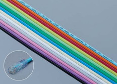 CAT6A撚線　細径パッチコード　568B　W　10m