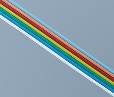 CAT6A撚線　超細径パッチコード　568B　LB　2m