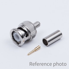 BNC型50Ω　プラグ(オス)　適合ケーブル　RG-55/U　RG-55A/U
