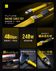 RE-JEPFU8K-Sイエローケーブルセット