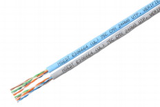 Cat5e　U/UTP　UL444-CMR　水色　305m/箱