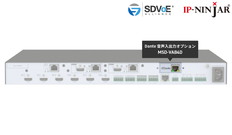 MSD-V6シリーズ用　オーディオユニット:　4入力4出力　Danteビルトインユニット