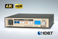 4K　HDMIスイッチャー　(CAT5e/6送信器･コマンド出力機能内蔵)