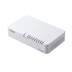 Giga対応スイッチングHub/8ポート/プラスチック筐体/電源外付モデル/ホワイト