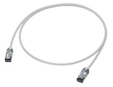 エコパッチ10Gケーブル　8m　(白)　ストレート結線568B　Cat6A　撚線