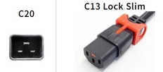 ロックスリム電源ケーブル　C20/C13LS　15A250V　2m