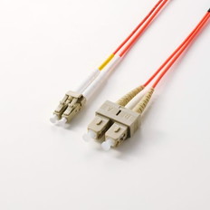 光ファイバー/LC-SC/2芯/OM2/1m